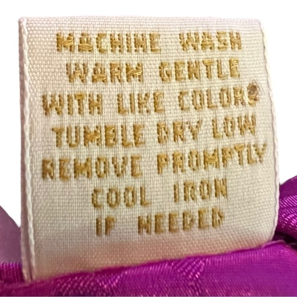 Vintage Purple VS Gold Label Pajama Top Medium Large - Picture 8 of 12